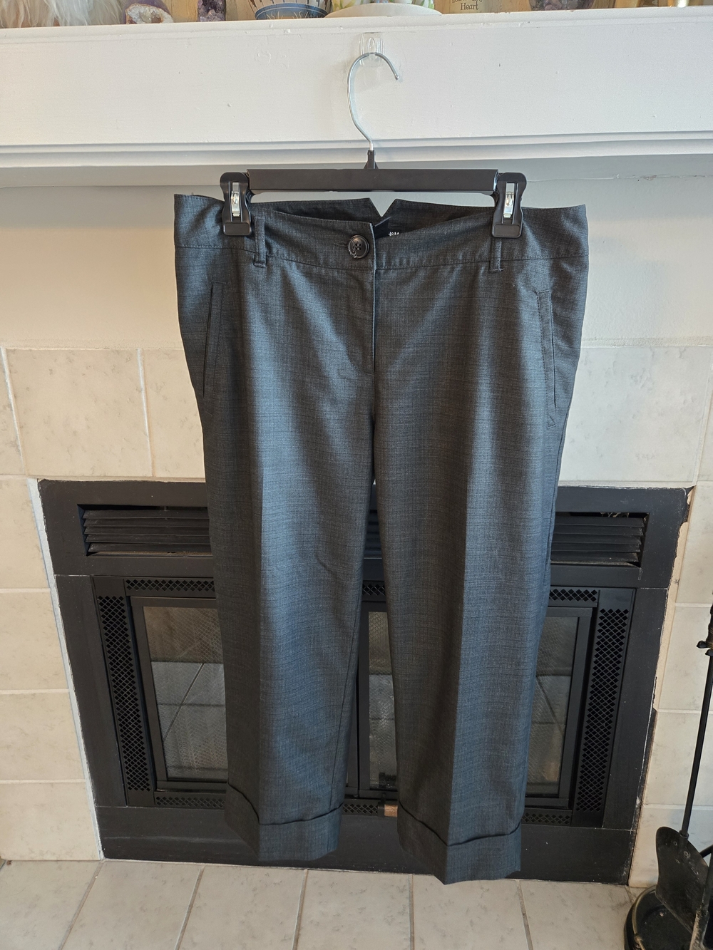 H&M Women's Charcoal Gray Dress Capris Pants